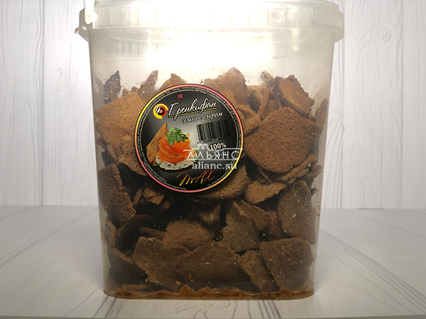 Ржаные гренки с семгой и сыром в Копейске