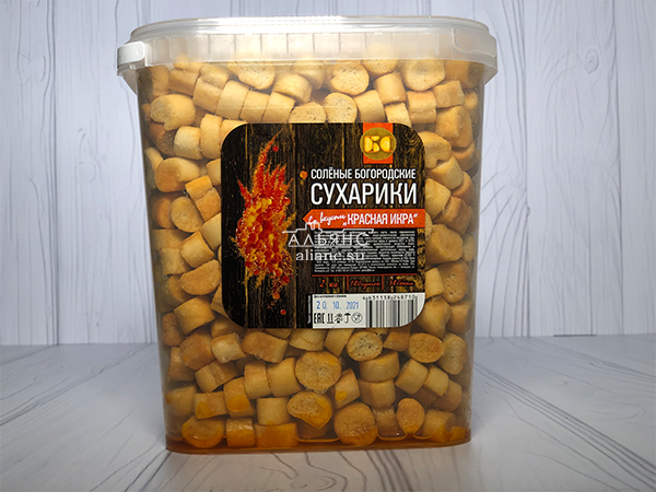 Сухарики с красной икрой в Копейске
