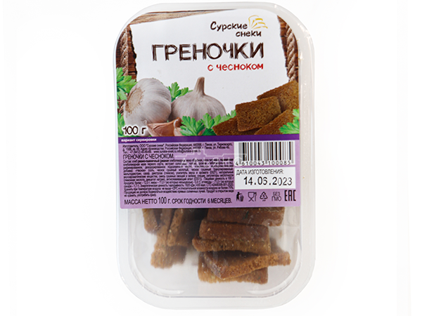 Сурские гренки с Чесноком (100 гр) в Копейске