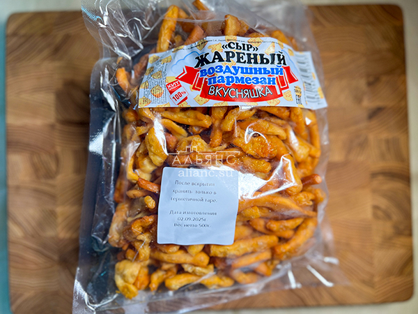 Жареный сыр "ВКУСНЯШКА" со вкусом пармезан (500 гр) в Копейске