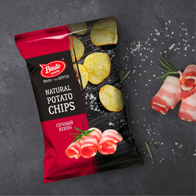 Картофель «Бруто» со вкусом бекона 130 гр. в Копейске