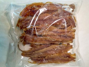 Кальмар чили: Минтай солёно-сушёный (рваный)